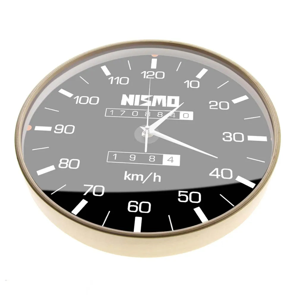 Racing Car Speedometer Decorative Wall Clock For Man Cave Garage Decor Retro Motorsports Guage Design Driving Artwork Wall Watch