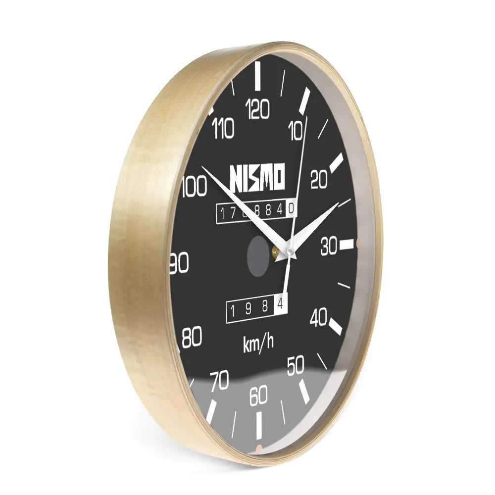 Racing Car Speedometer Decorative Wall Clock For Man Cave Garage Decor Retro Motorsports Guage Design Driving Artwork Wall Watch